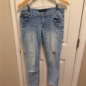 Express Light Wash Cropped Jeans